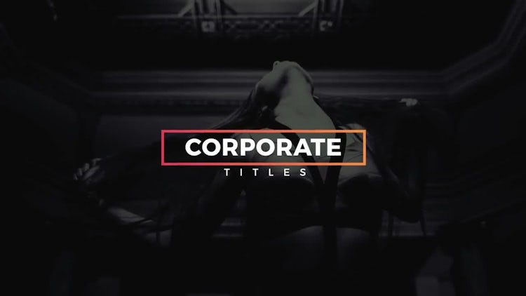 20 Modern Corporate Titles: After Effects Templates