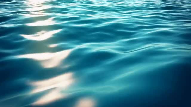 Sunny Sea Waves: Stock Motion Graphics