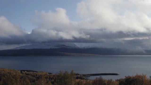 Snowy Mountain Time-Lapse: Stock Video