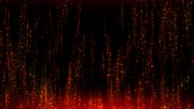 Red-Orange Particles: Stock Motion Graphics
