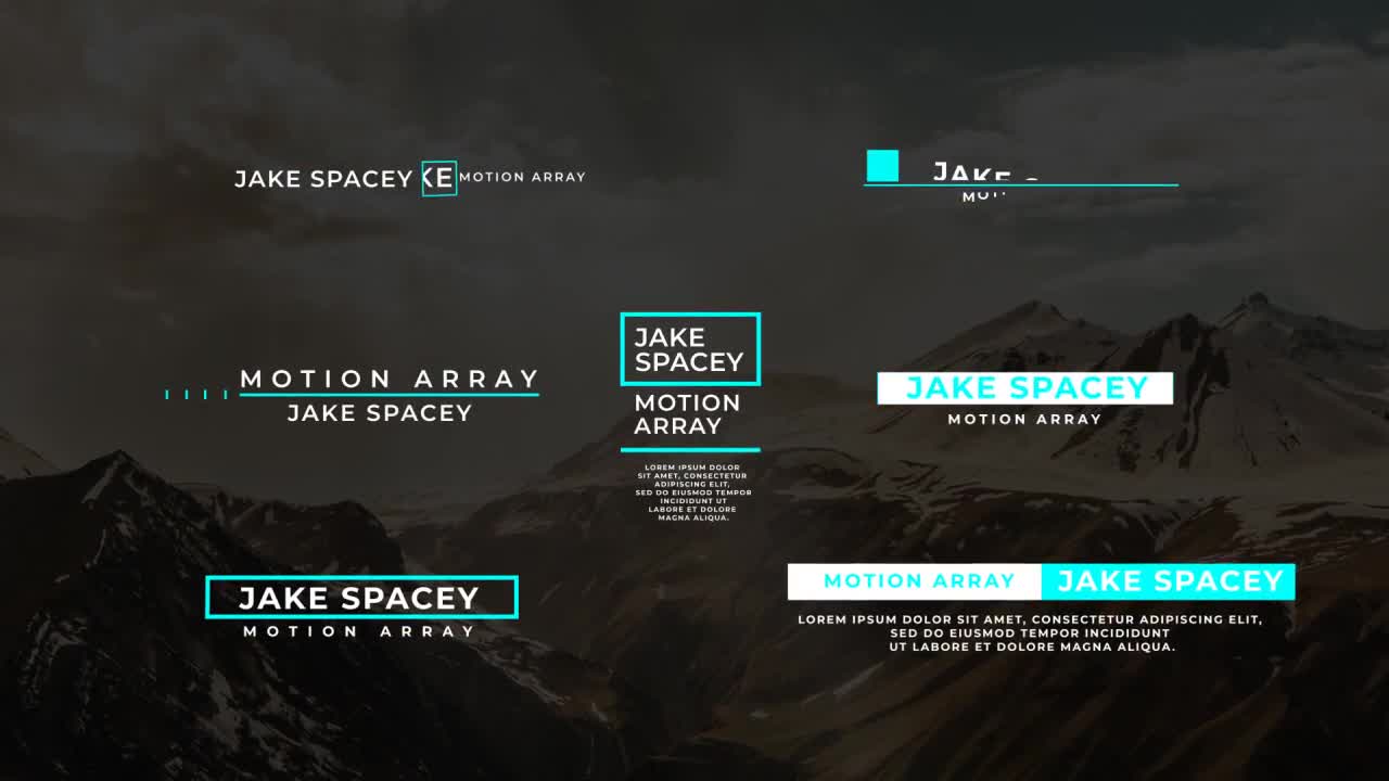Modern Lower Thirds After Effects Templates Motion Array
