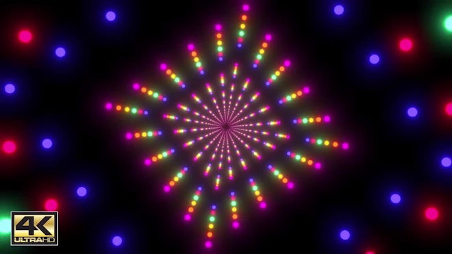 Neon Disco Ball - Stock Motion Graphics