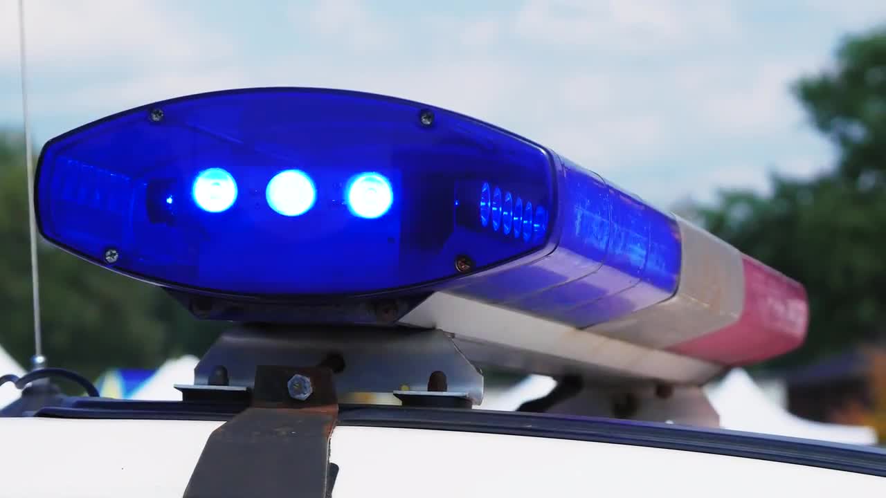 Police Car Lights - Stock Video | Motion Array