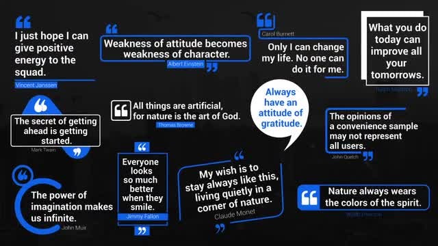 Minimal Quotes Lower Thirds: After Effects Templates