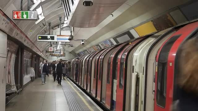 People Boarding Train: Stock Video