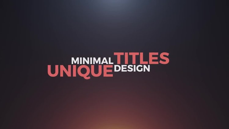 Typography Titles: Premiere Pro Templates