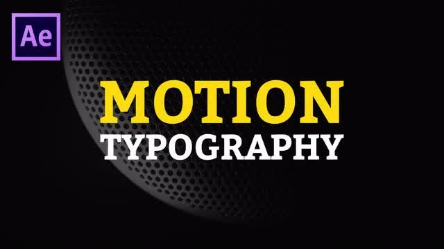 After Effects Motion Typography: After Effects Templates