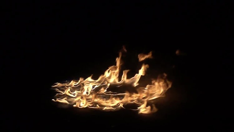 Flame On Floor: Stock Video