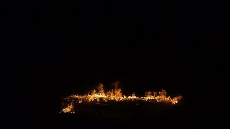Flame On Floor: Stock Video