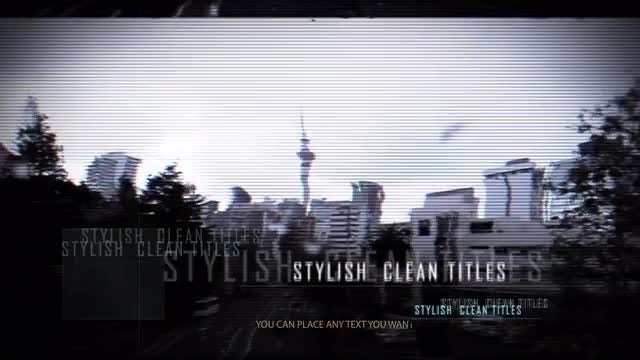 Urban Glitch Style Opener: After Effects Templates