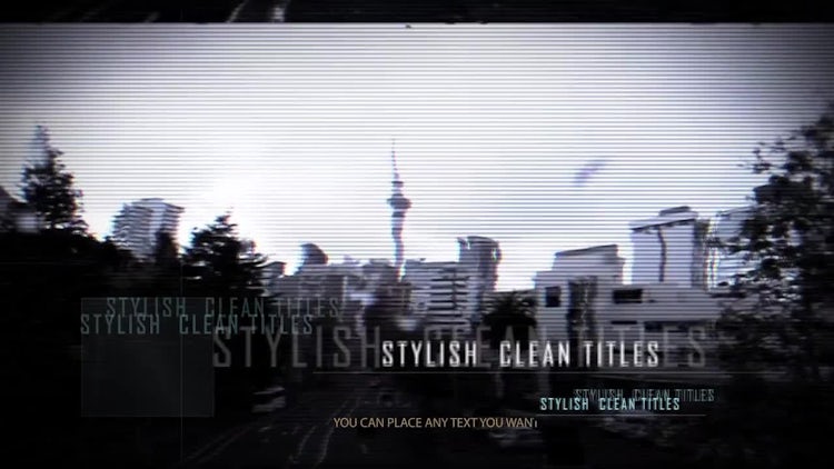 Urban Glitch Style Opener: After Effects Templates