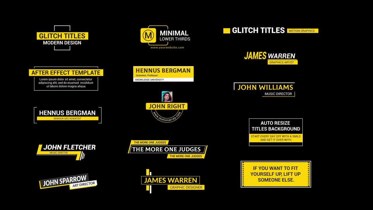 Glitch Titles After Effects Templates Motion Array