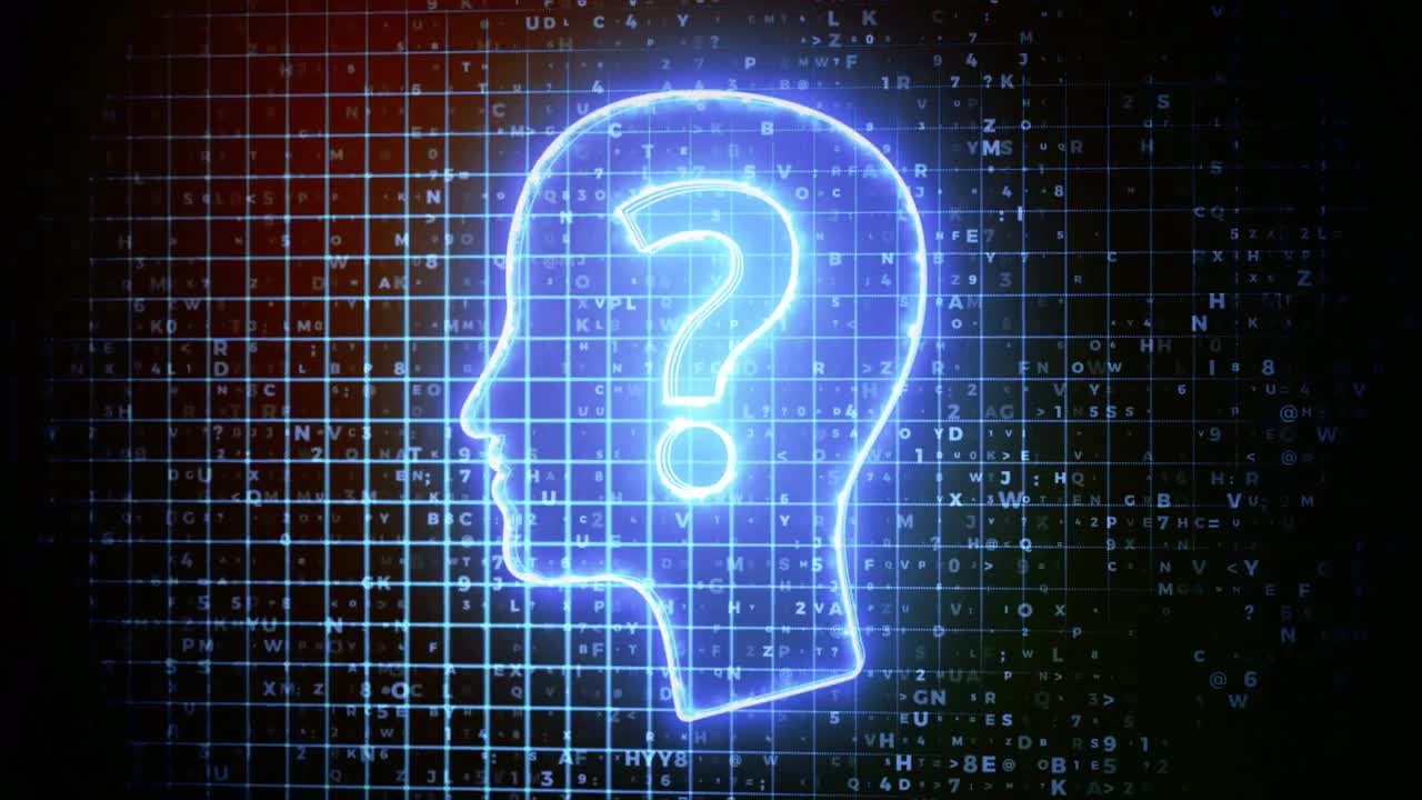 Head With Question Mark - Stock Motion Graphics | Motion Array