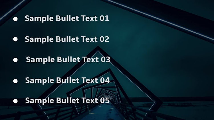 Animated Bullet List: Premiere Pro Templates