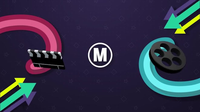 Motion Picture Film Reel - 2 Styles, Elements Motion Graphics ft