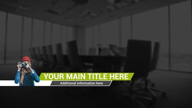 Minimal Line Lower Thirds: After Effects Templates