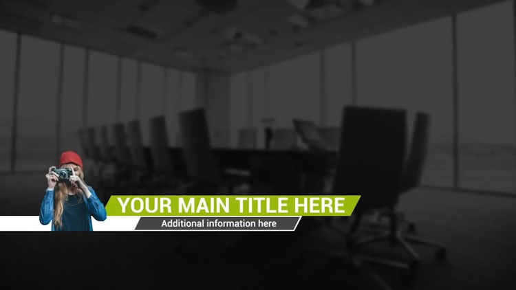 Minimal Line Lower Thirds: After Effects Templates