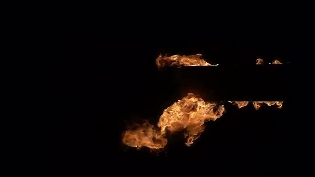 The window frame in the fire: Stock Video