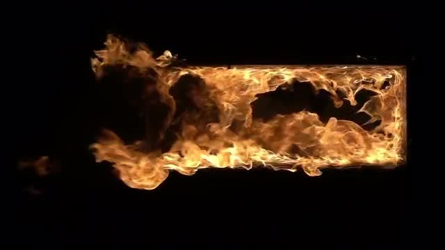 Flaming Door: Stock Video