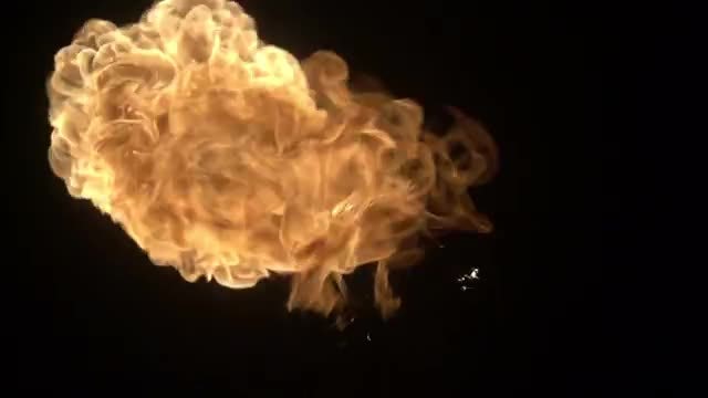 Fire Balls Side View : Stock Video