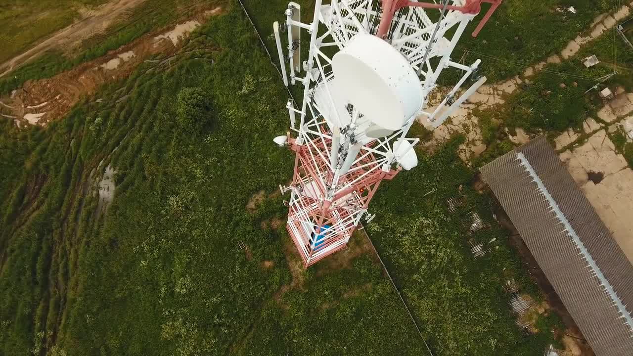 Communications Signal Tower Stock Video Motion Array