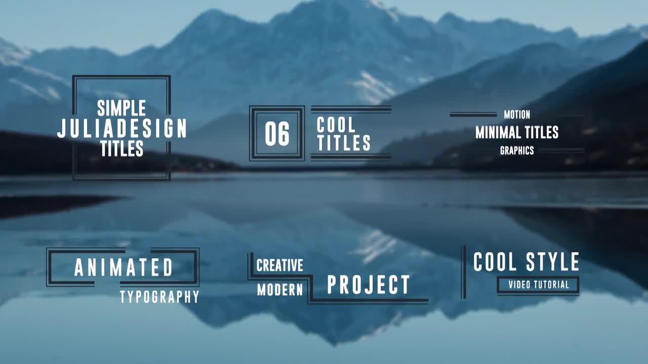 Simple Titles After Effects Templates Motion Array