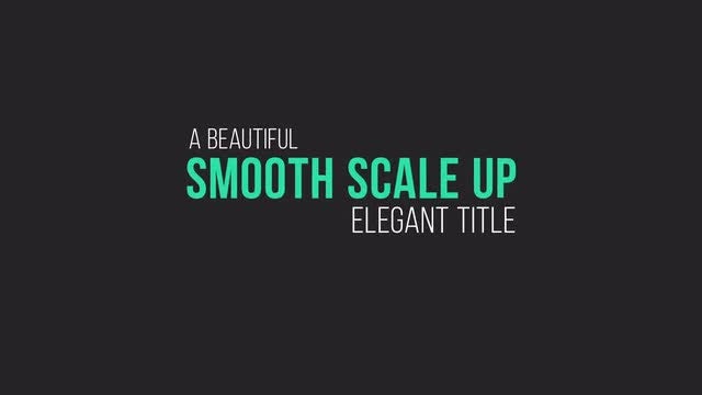 Elegant Titles: After Effects Templates
