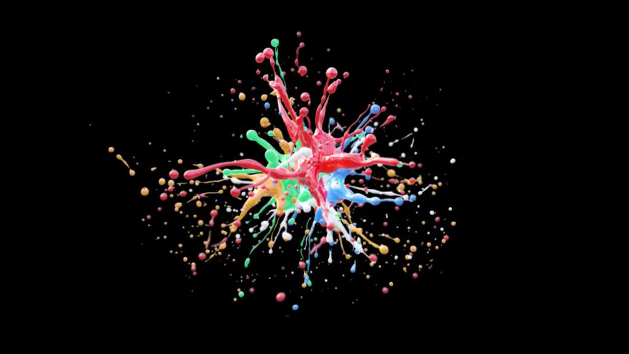 Colorful Paint Explosion Stock Motion Graphics Motion Array