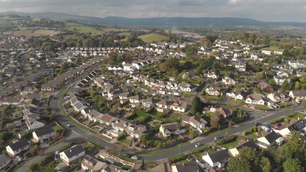 Newton Abbot Aerial Stock Video Motion Array   Preview 315947 DAVm8PLYQd High 0002 