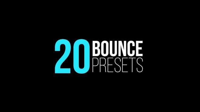 Bounce Text After Effects