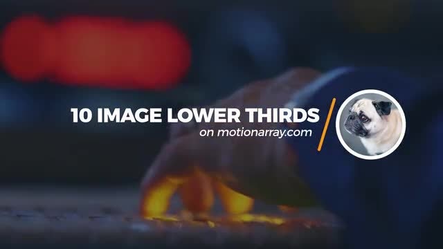 10 Image Lower Thirds: After Effects Templates