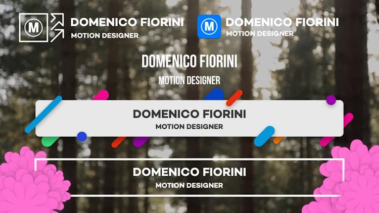5 Lower Thirds Variety Pack: After Effects Templates