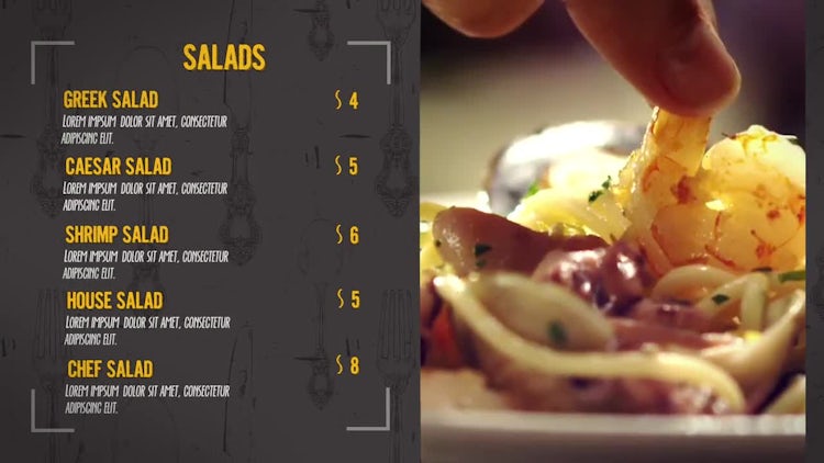 Restaurant Promo: Premiere Pro Templates