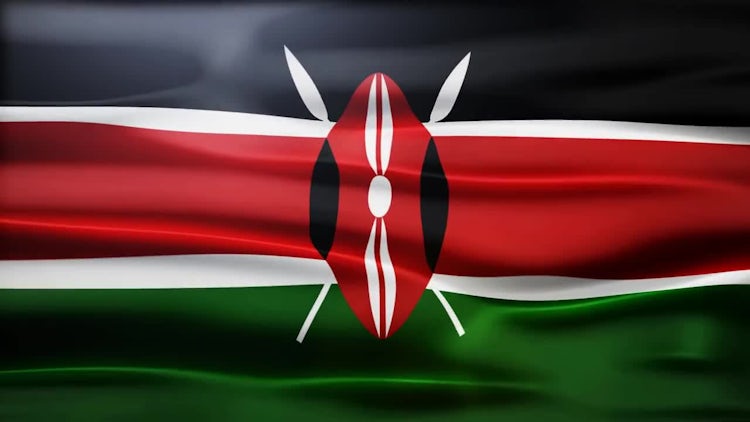 Kenya Flag Stock Motion Graphics Motion Array