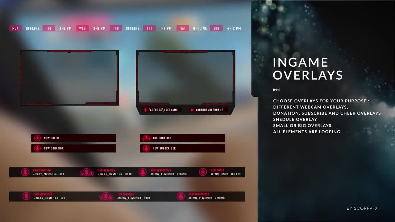 free streamlabs obs overlays
