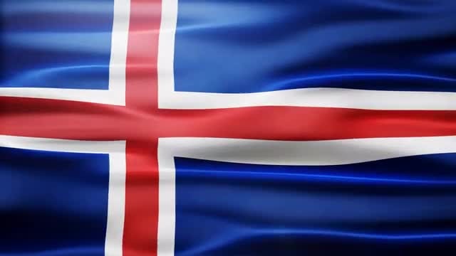 Iceland Flag: Stock Motion Graphics