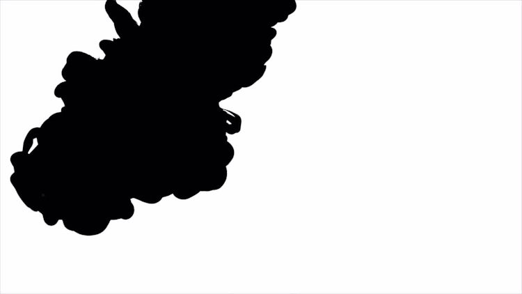 Black Ink Drops In Water.: Stock Video