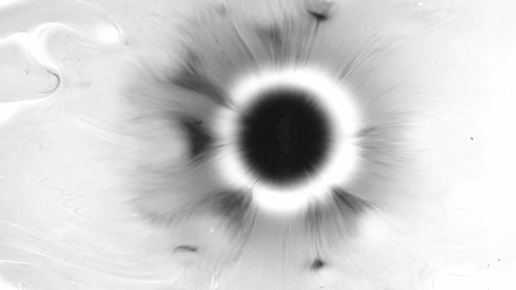 4K Black Ink Drop: Stock Video