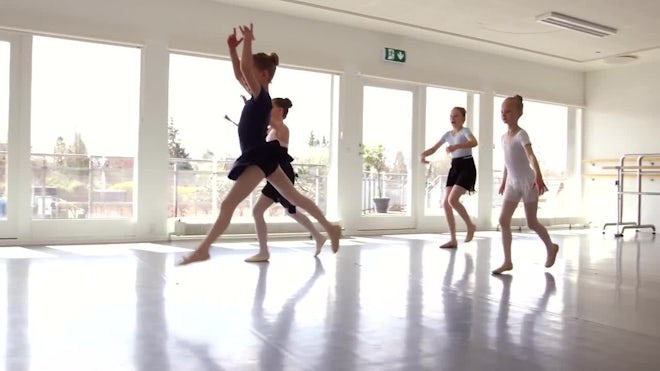 Pre-Teen Ballerinas Practice - Stock Video | Motion Array 