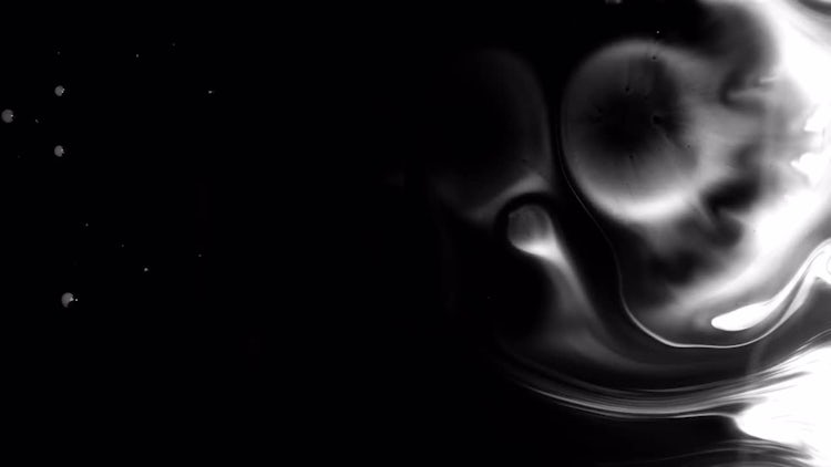 4K Black Ink Drops: Stock Video