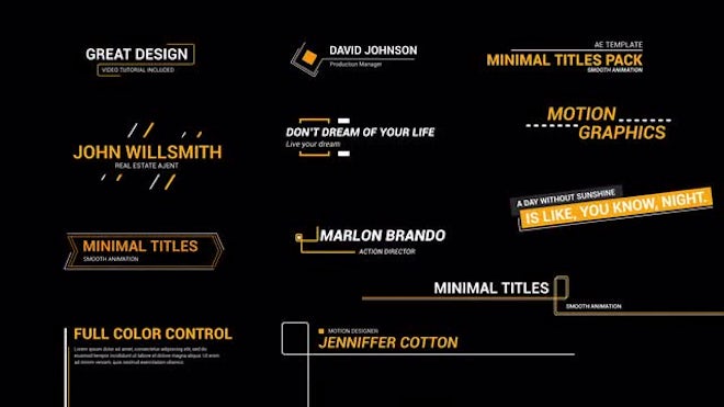 Unit Title Graphics Line Titles - Motion Graphics Templates | Motion Array
