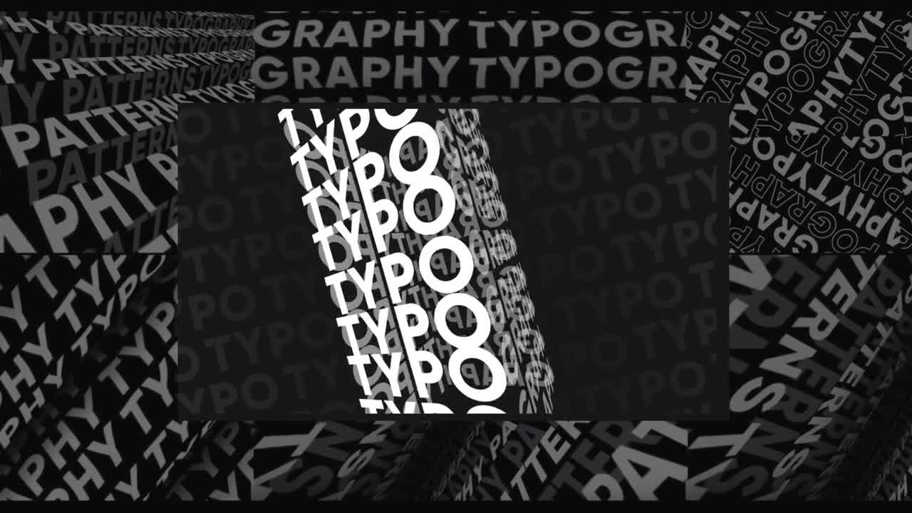 Typography Patterns V3 After Effects Templates Motion Array