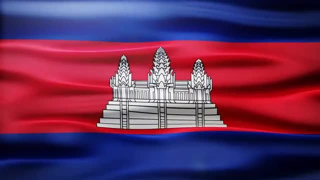 Cambodia Flag: Stock Motion Graphics