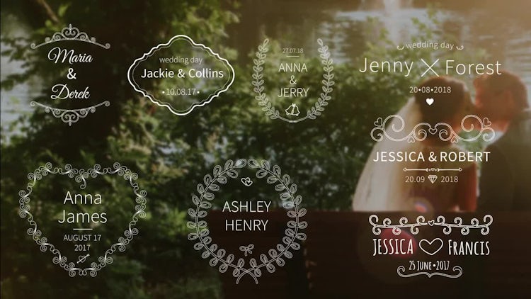 Wedding Titles: After Effects Templates