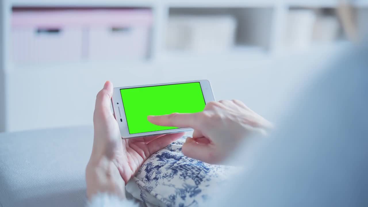 Smartphone With Green Screen Stock Video Motion Array