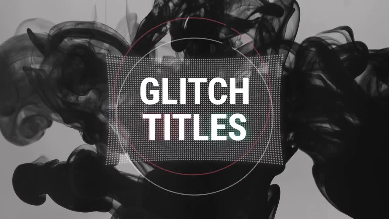 Urban Glitch Titles After Effects Templates Motion Array