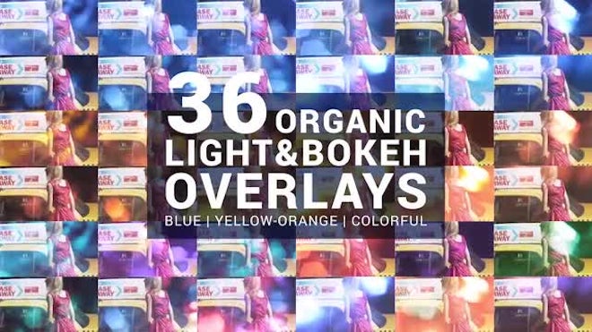 36 Organic Light & Bokeh Overlays - Stock Motion Graphics