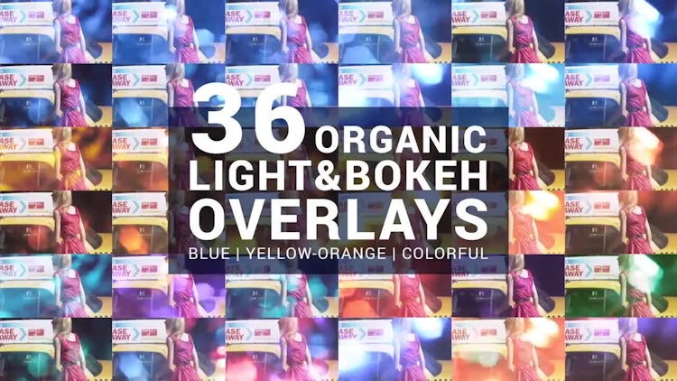 36 Organic Light & Bokeh Overlays - Stock Motion Graphics