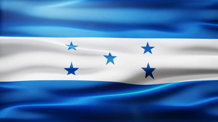 Honduras Flag: Stock Motion Graphics