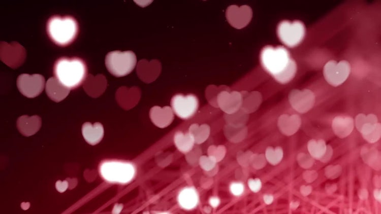 Red Hearts Overlay - Stock Motion Graphics | Motion Array